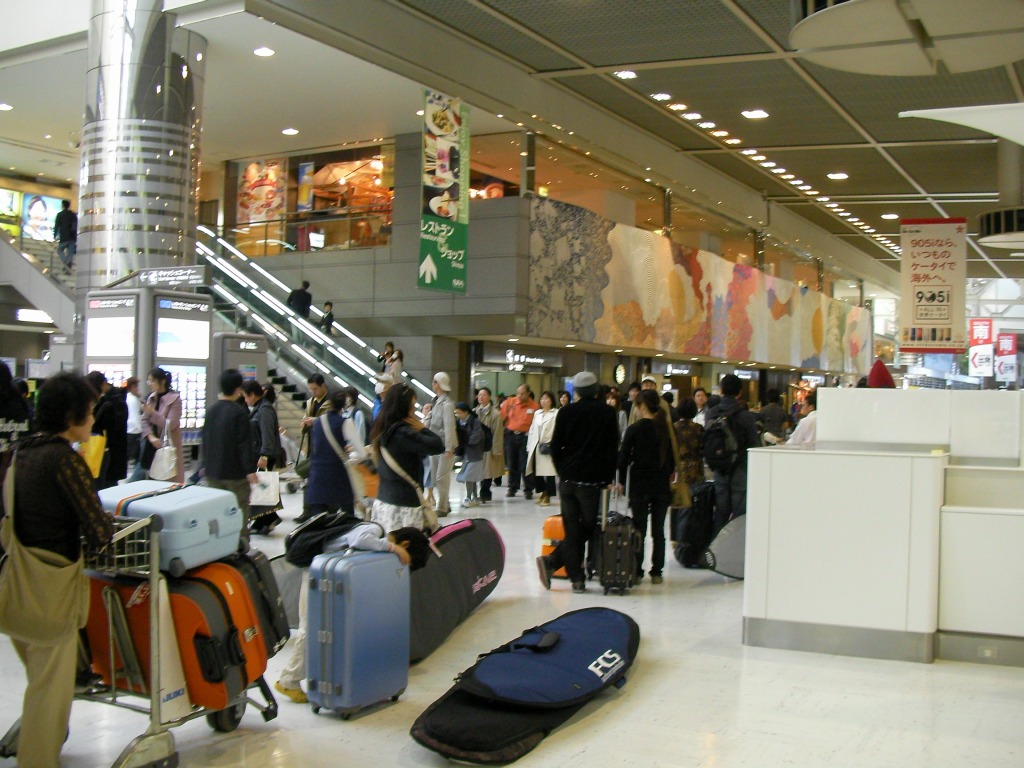 空港到着